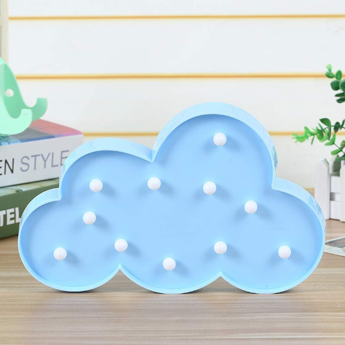 Blue Cloud Table LED Lamp (Battery Operated)