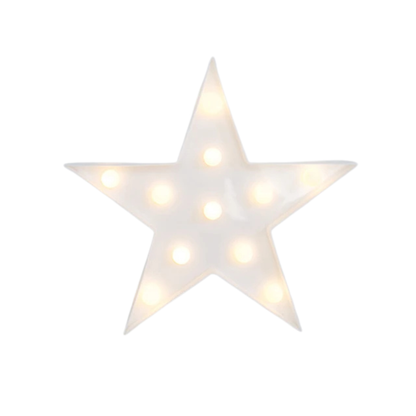 White Star Table LED Lamp (AA Battery Operated)