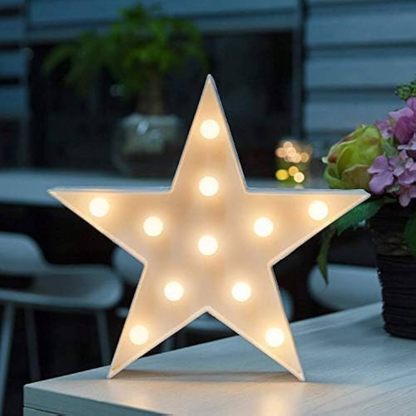 White Star Table LED Lamp (AA Battery Operated)