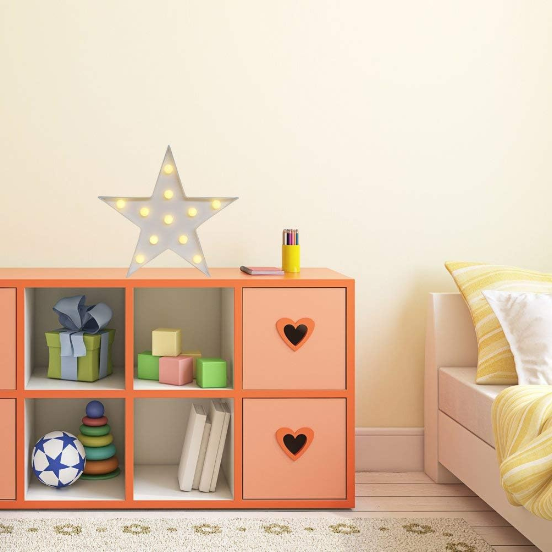 White Star Table LED Lamp (AA Battery Operated)