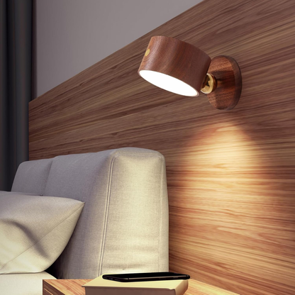 Wooden Rotatable Wall Lights