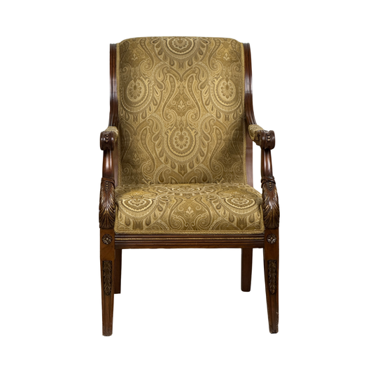 Beige 19th Century Accent Chair