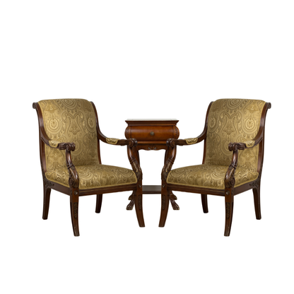 Beige 19th Century Accent Chair
