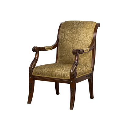 Beige 19th Century Accent Chair