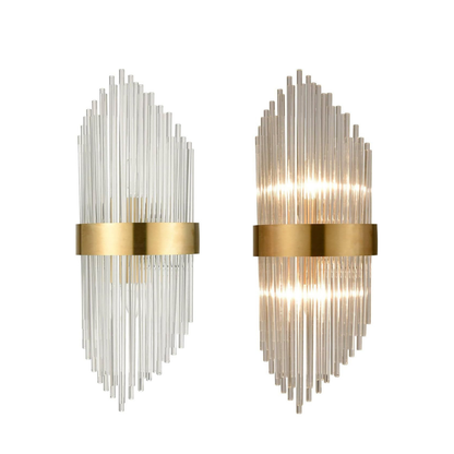 Gold & Crystal Luxury Wall Light Fixture