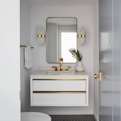 Gold & Crystal Luxury Wall Light Fixture