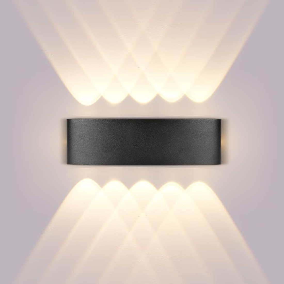 Black LED Indoor/Outdoor Wall Lights
