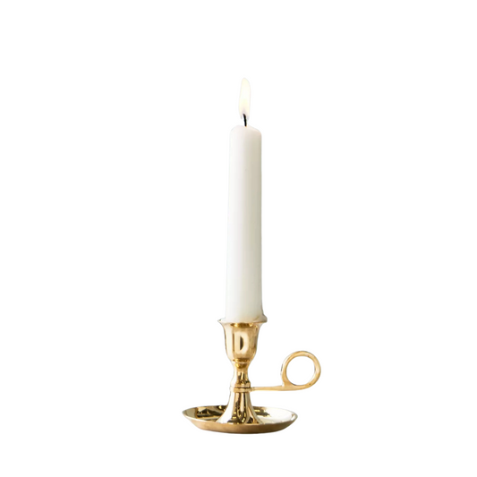 Gold Short Taper Candle Holder