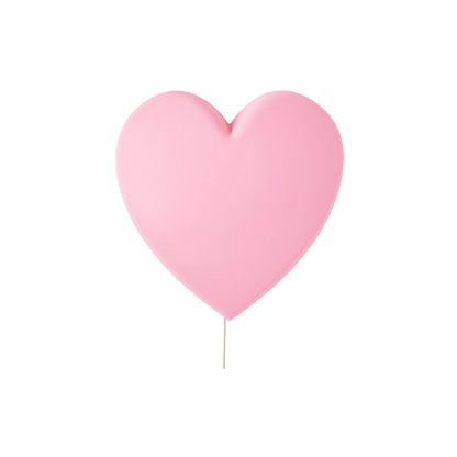 Pink Heart Wall Light
