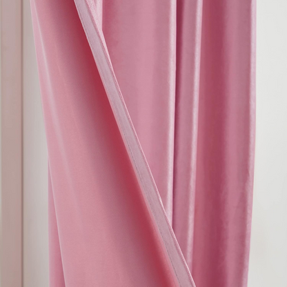 Pink Satin Curtains