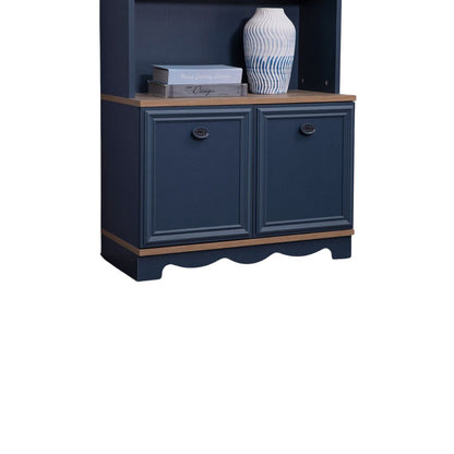 Navy Blue Bookcase