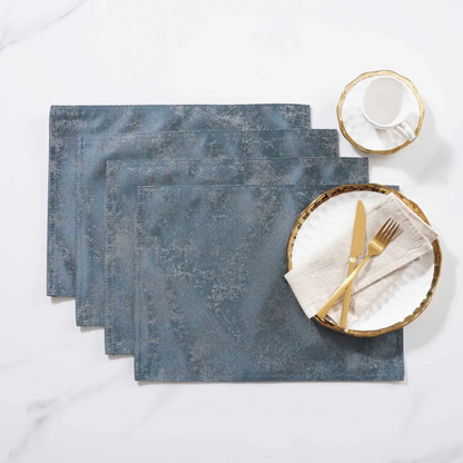 Set of 4 Blue Placemats
