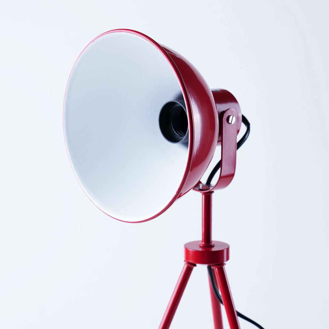 Red Tripod Table Lamp