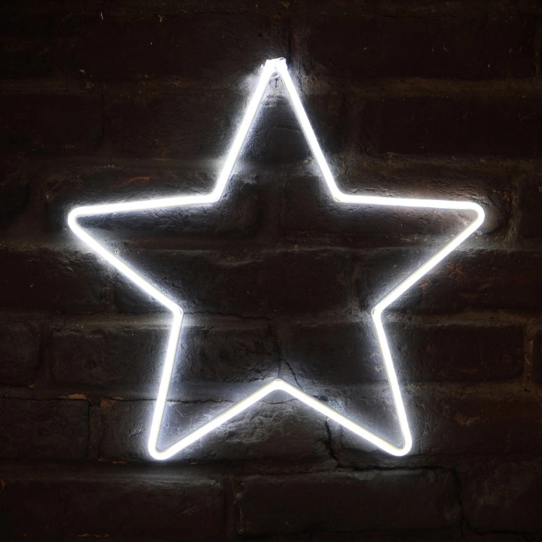 White Star Neon Light