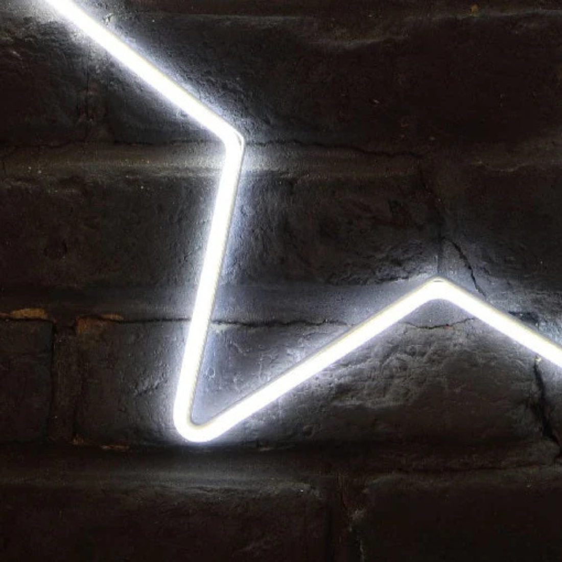 White Star Neon Light