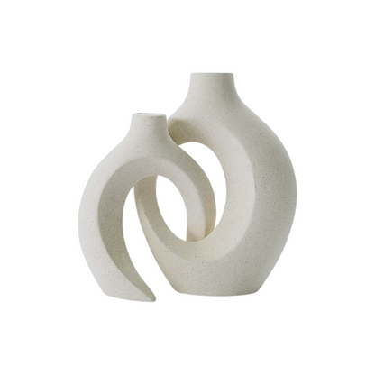 Duo Ceramic Vase Set