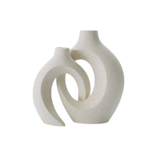 Duo Ceramic Vase Set