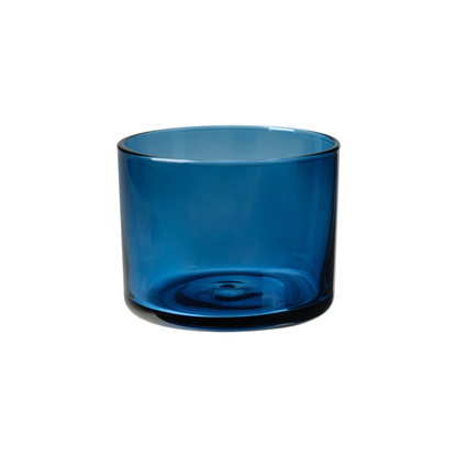 Blue Glass Candle Holder