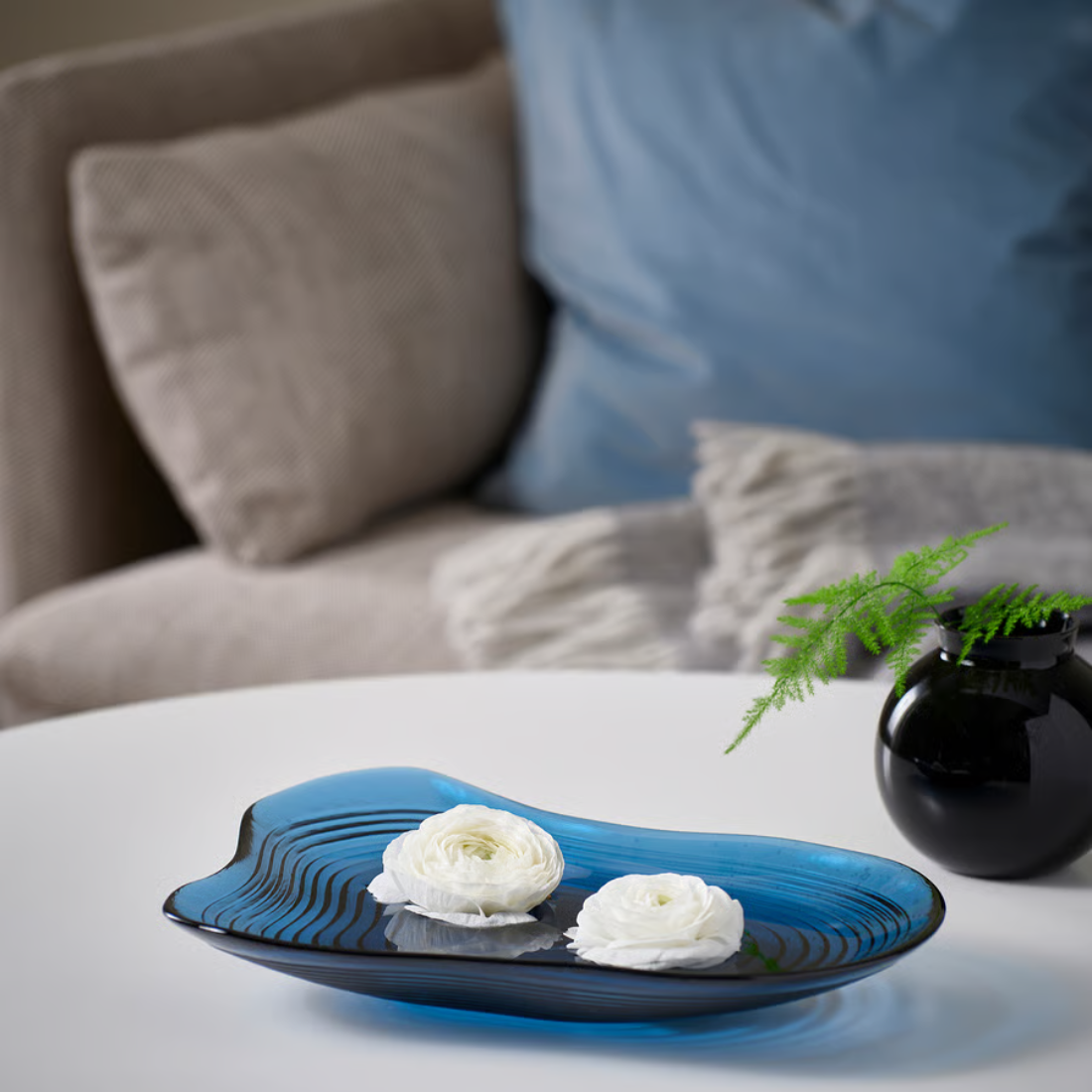 Blue Irregular Decorative Dish