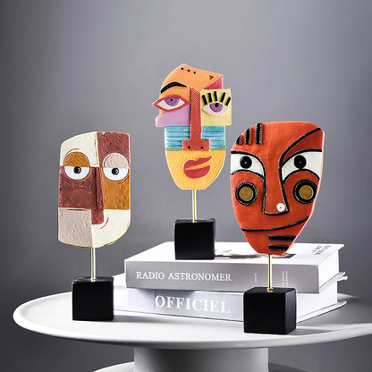 Abstract Face Sculpture