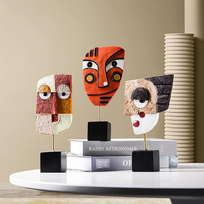 Abstract Face Sculpture