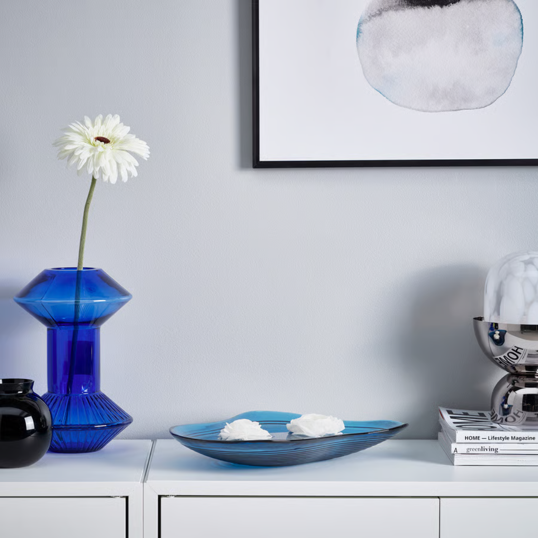 Blue Irregular Decorative Dish