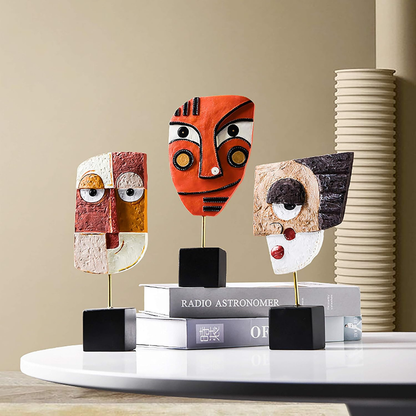 Abstract Face Sculpture