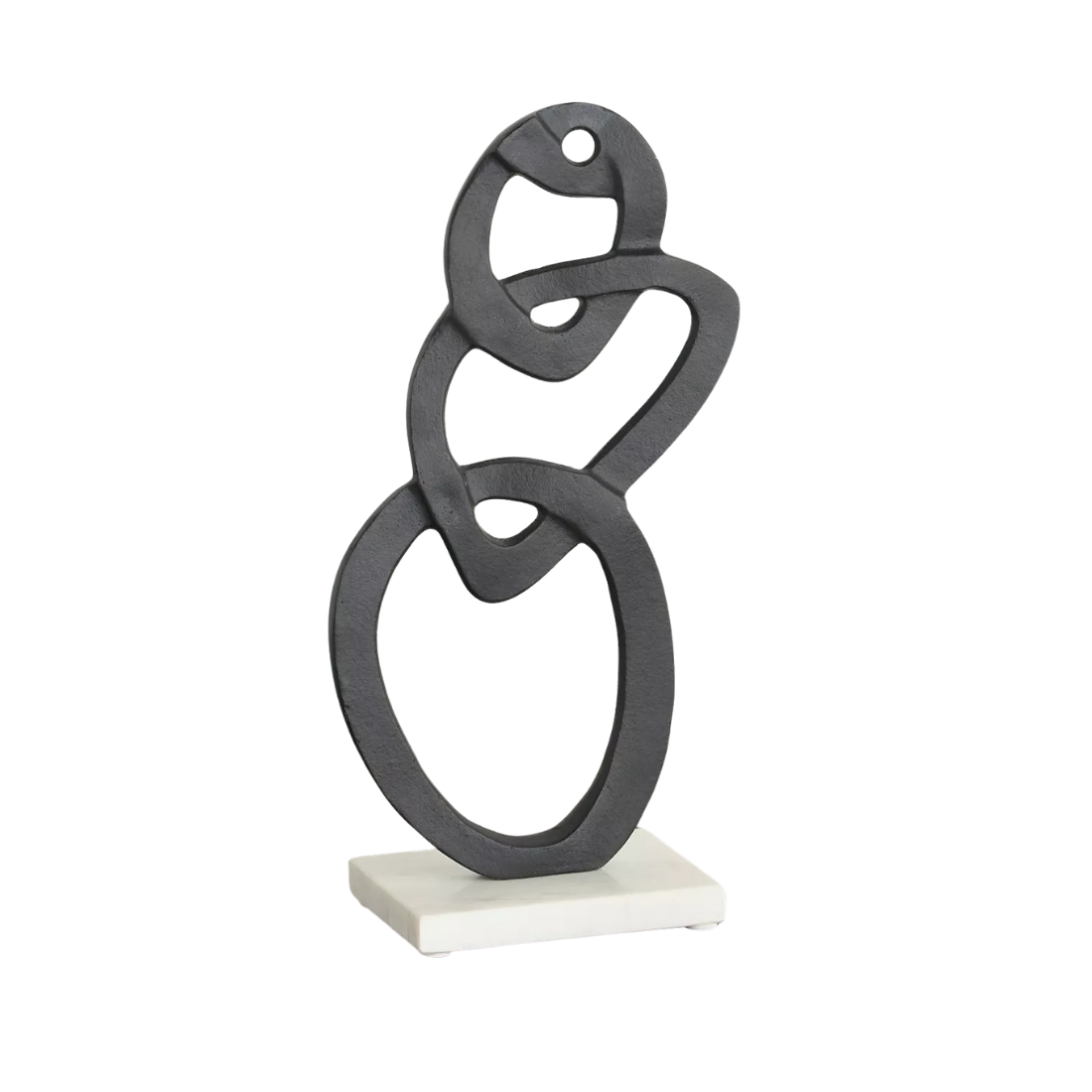 Black Metallic Decorative Sculpture