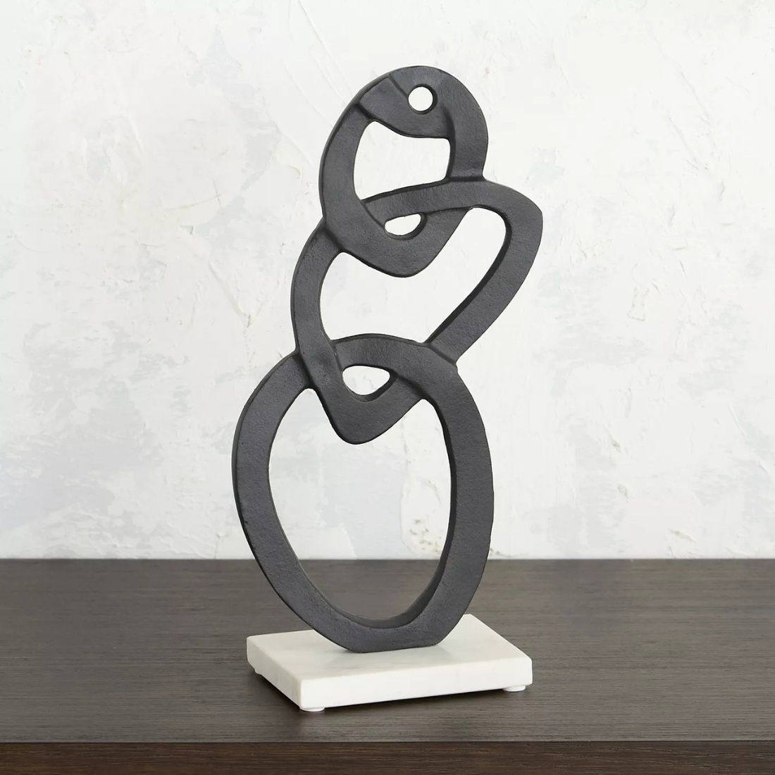Black Metallic Decorative Sculpture