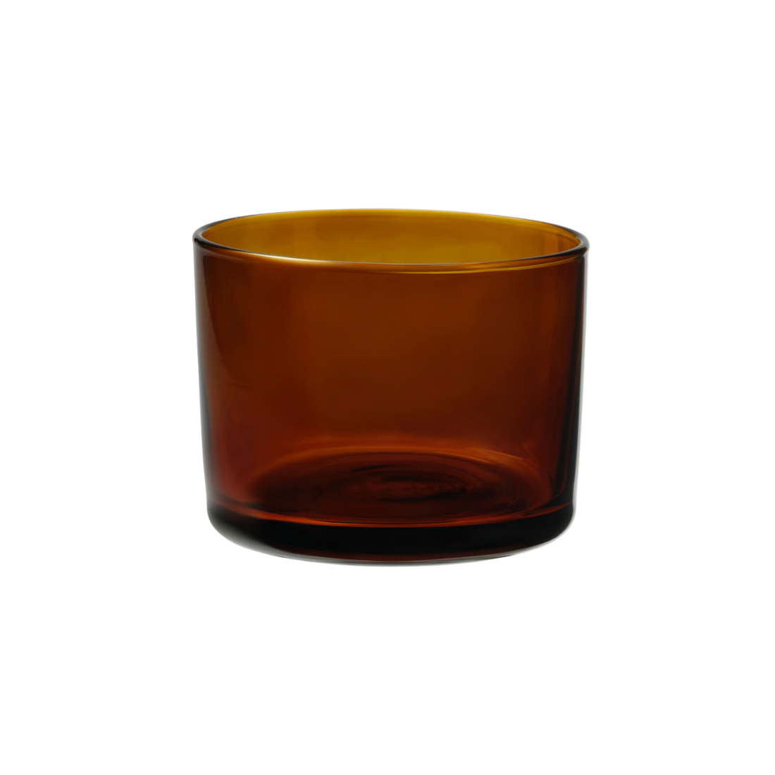 Brown Glass Candle Holder