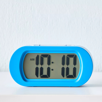 Blue Digital Alarm Clock