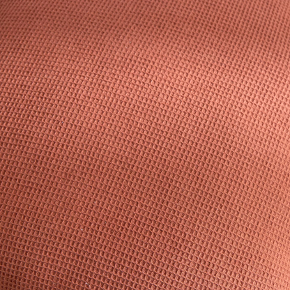 Rust Textured Cushion Cover with Stitched Trim