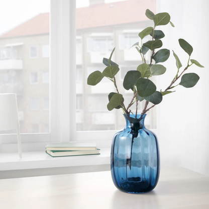 Blue Clear Vase