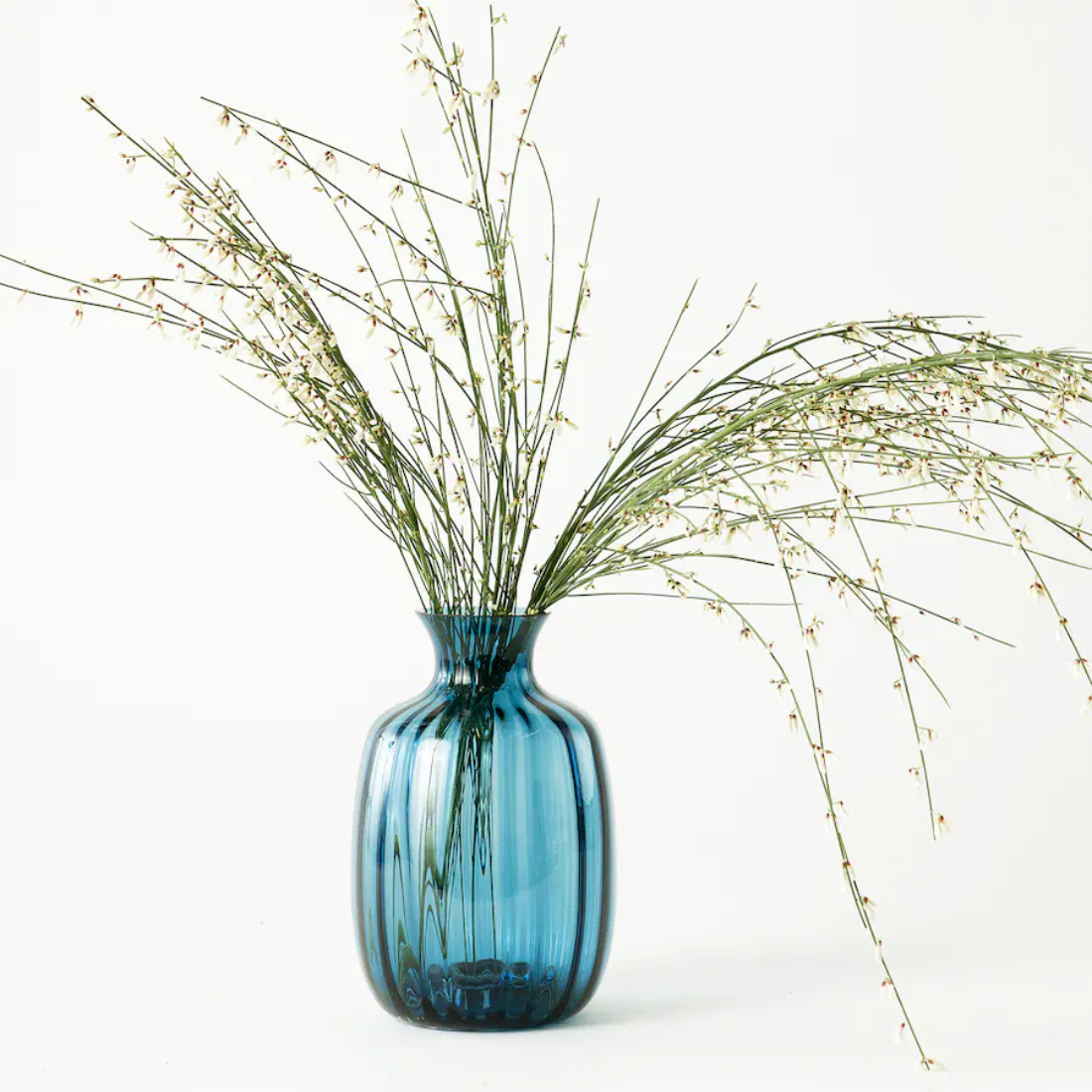 Blue Clear Vase