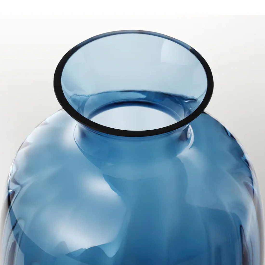 Blue Clear Vase