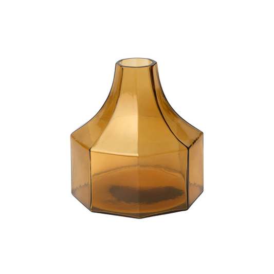 Brown Geometric Retro Vase