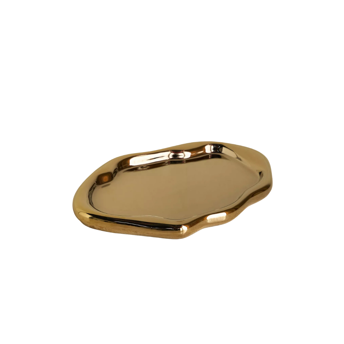 Irregular Gold Trinket Tray