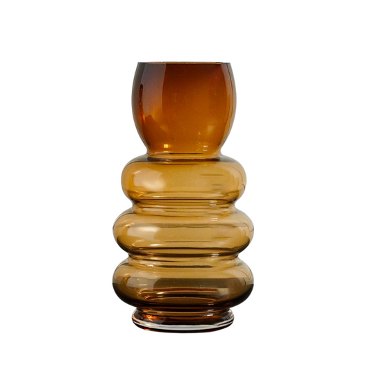 Brown Tall Conical Vase