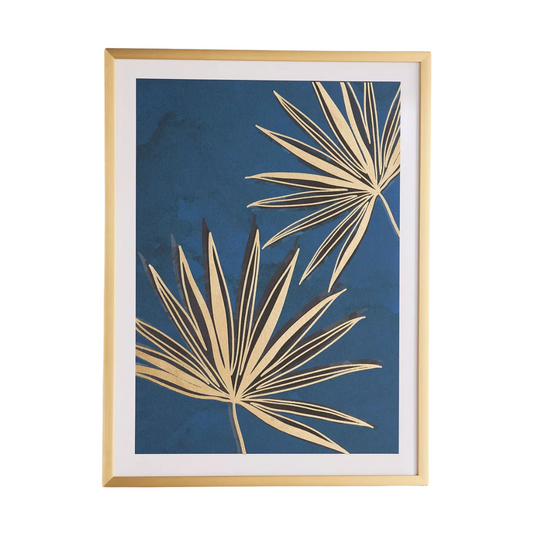 Gold Leaf Abstract Artwork