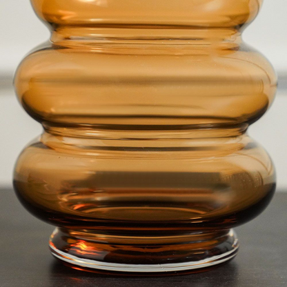 Brown Tall Conical Vase