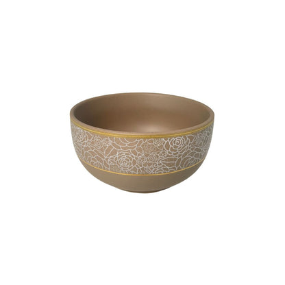 Taupe Ceramic Serving Bowl