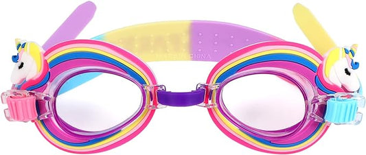 Kids Rainbow Multicolored Beach Goggles