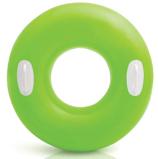 Neon Green Inflatable Ring with Handles