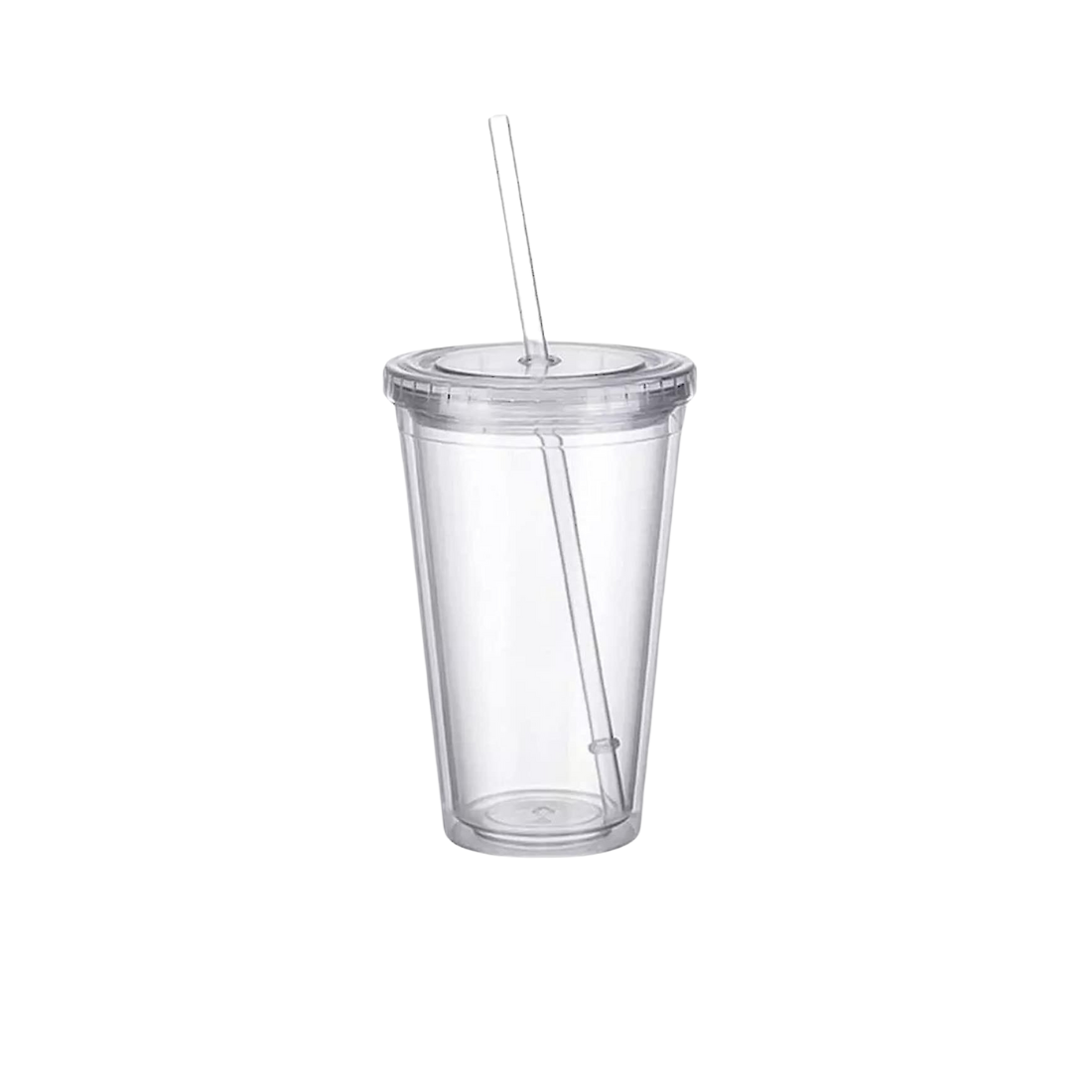 Clear Travel Mug with Straw | 500 ml