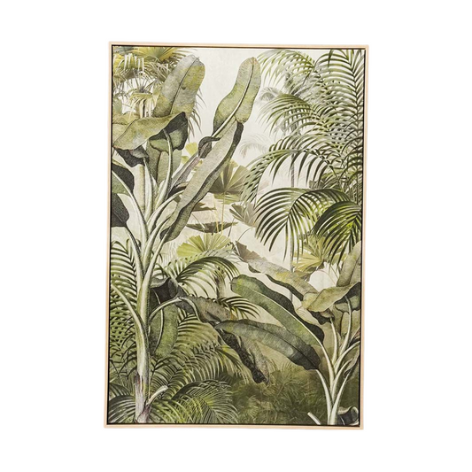 Tropical Green Leaved Framed Artwork