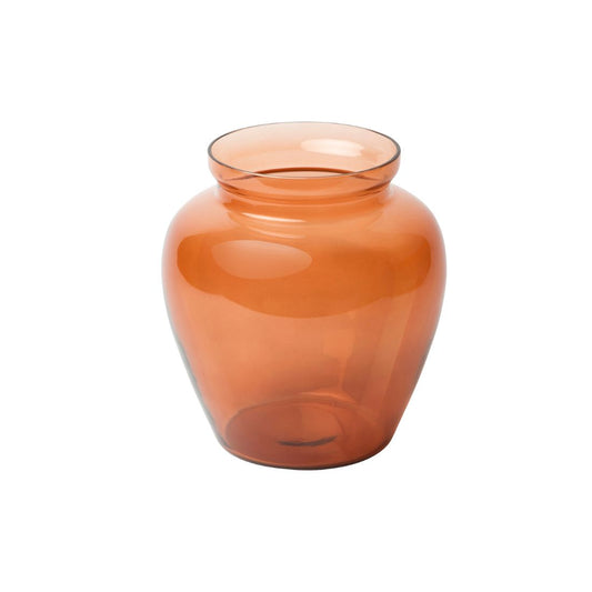 Orange Clear Vase