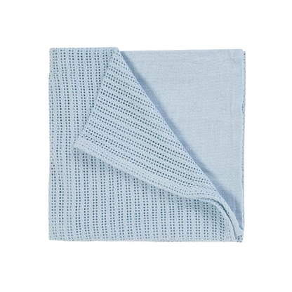 Baby Blue Mesh Baby Blanket