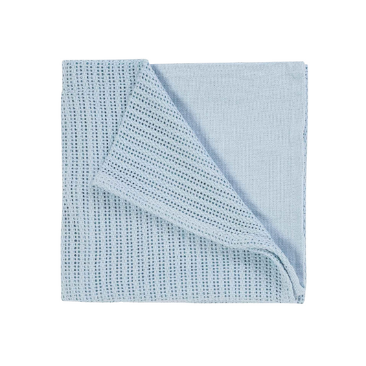 Baby Blue Mesh Baby Blanket