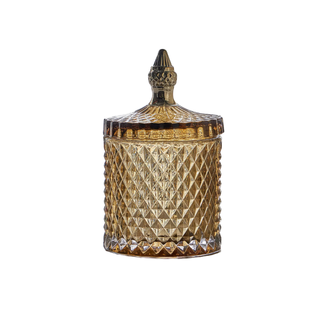 Brown Santo Crystal Canister with Lid