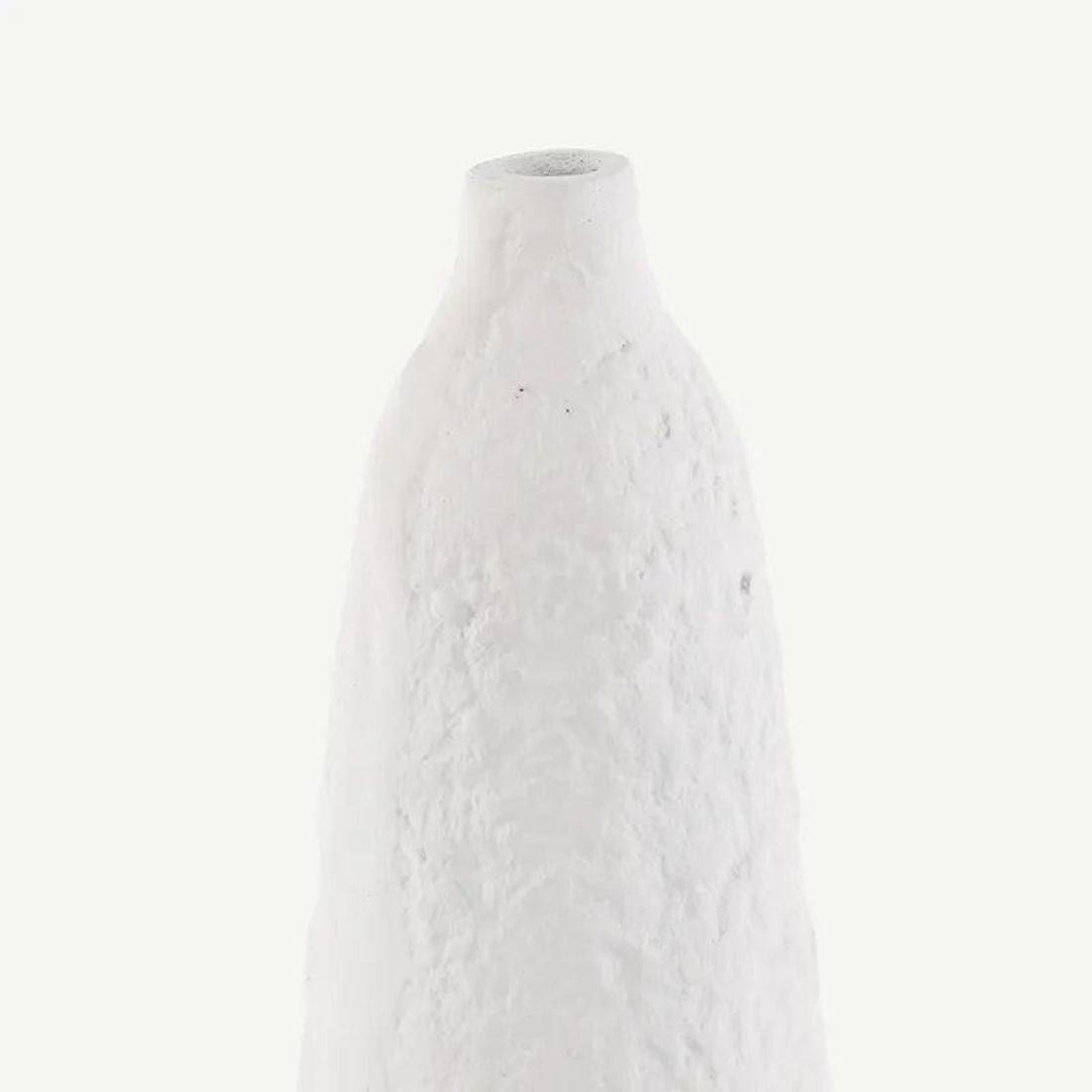 White Ceramic Tall Vase